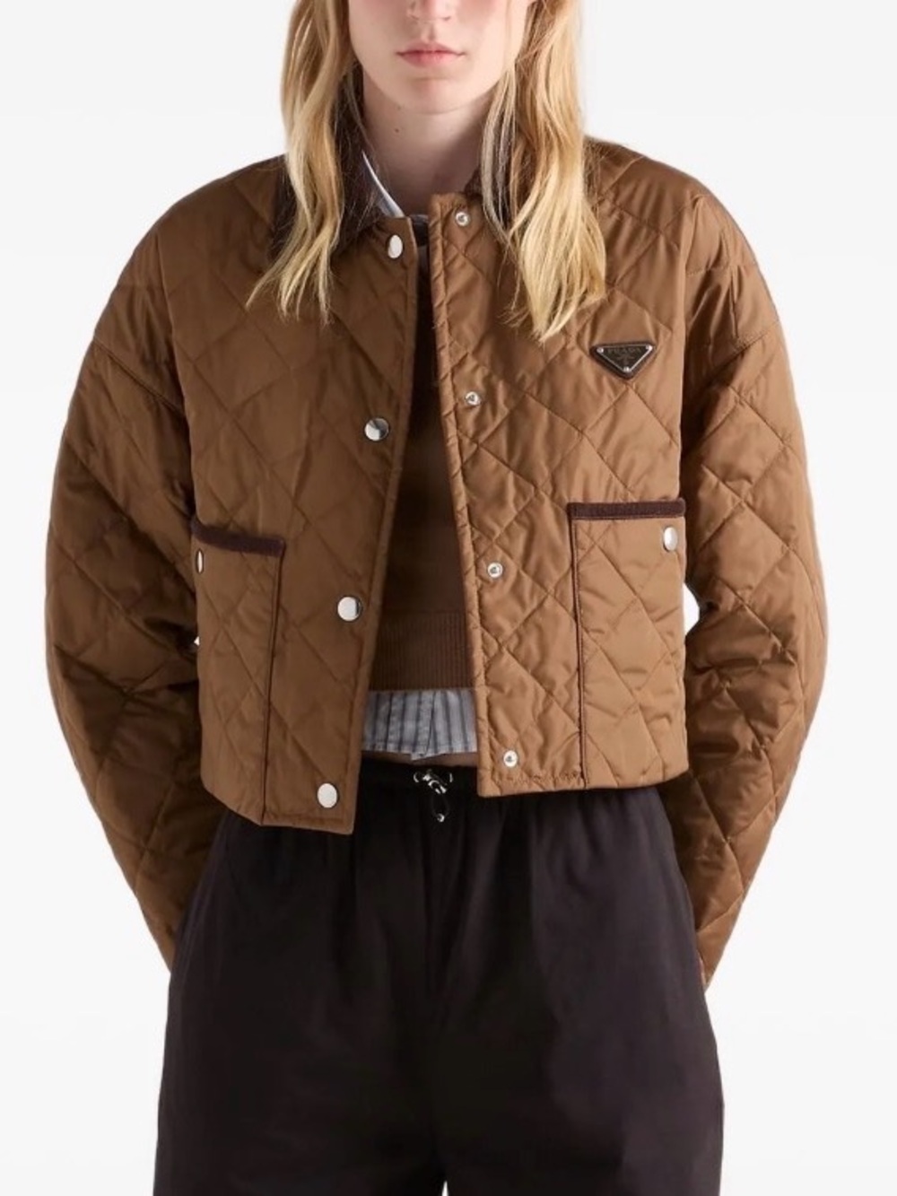 Prada Light Re-Nylon Cropped Jacket - Picture 4 of 14